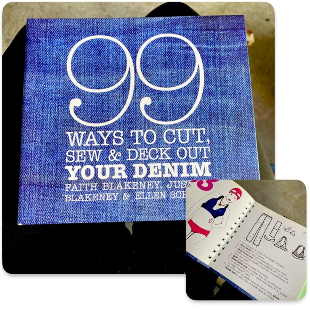 Book, 99 ways to cut & sew your denim. Craft your jeans into something new.